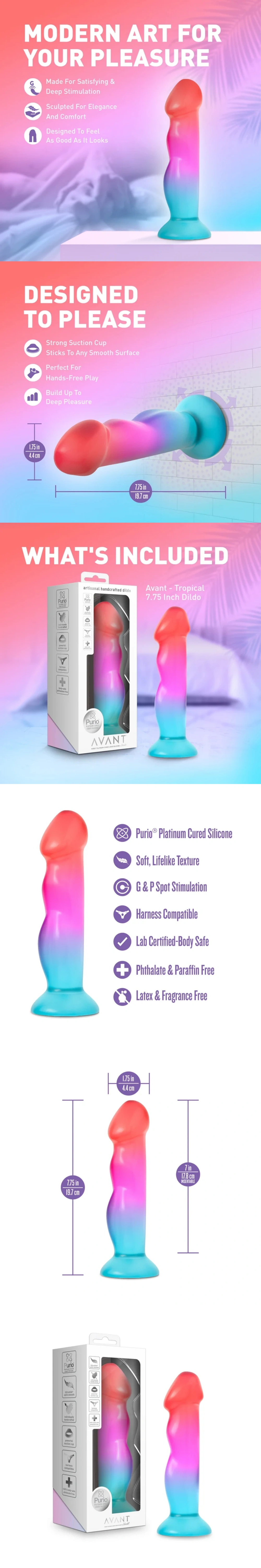 blush avant handcrafted artisan dildo