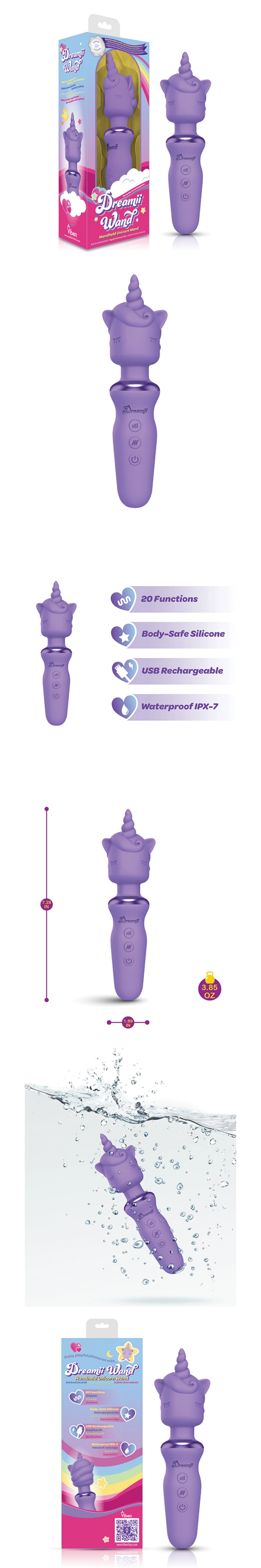 dreamii powerful unicorn wand vibrator