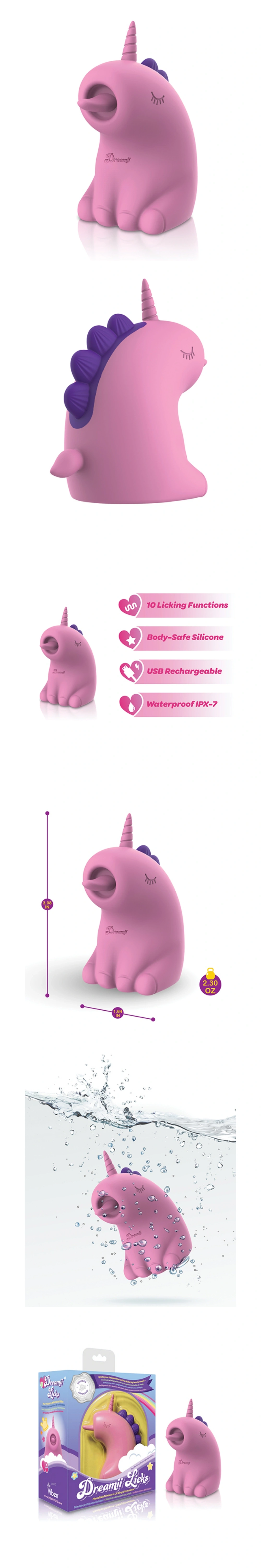 dreamii licking unicorn stimulator clitoral vibe