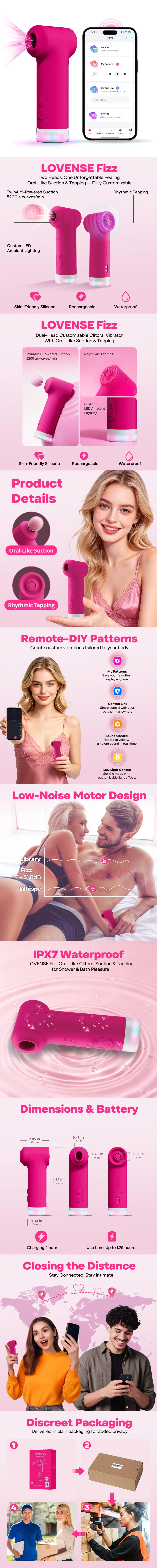 lovense fizz app controlled dual head clitoral vibrator with suction and tapping for women lovense fizz app controlled dual head clitoral vibrator with suction and tapping for women