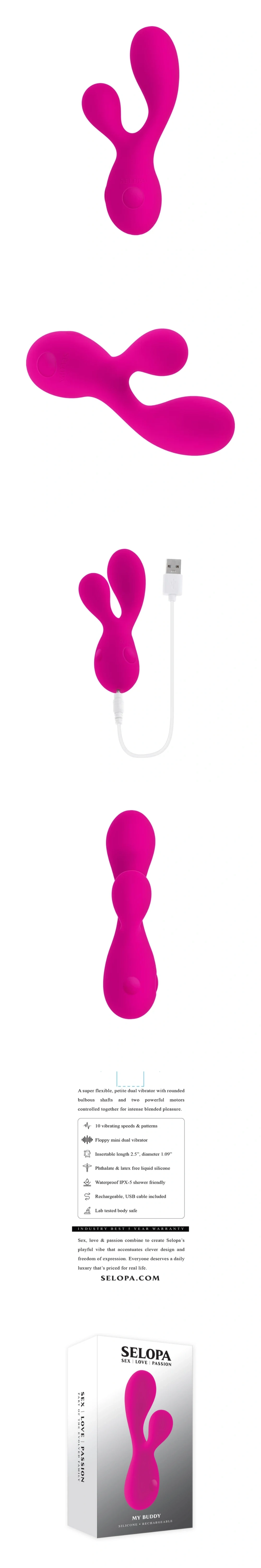 selopa my buddy floppy mini dual vibrator