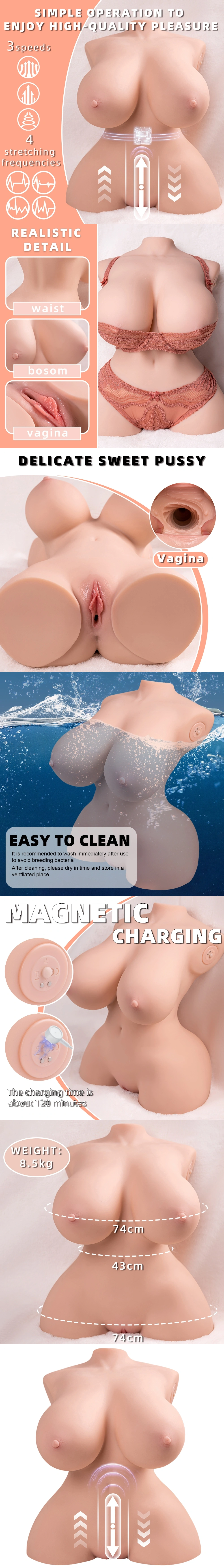 tiny torso sex doll 20 lbs realistic sex doll