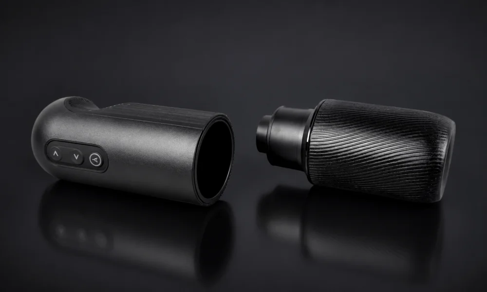 Arcwave Orbit main unit and removable textured sleeve shown separately Arcwave Orbit Removable Sleeve Design