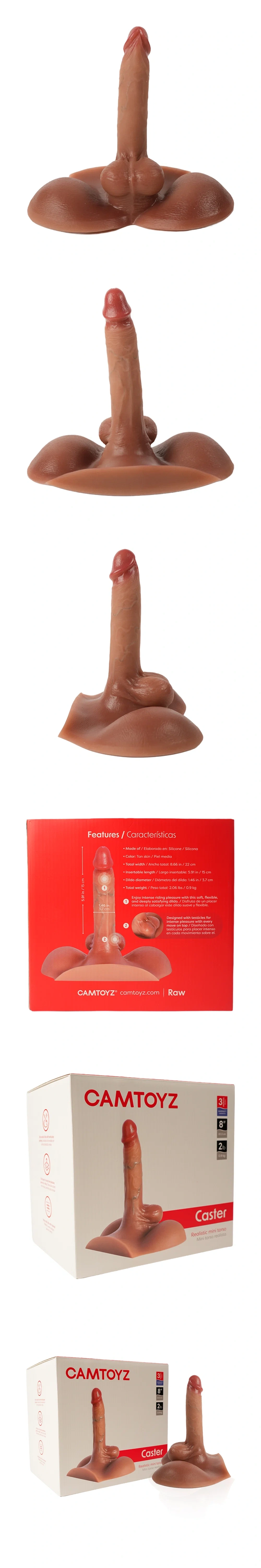 camtoyz caster realistic torso silicone dildo