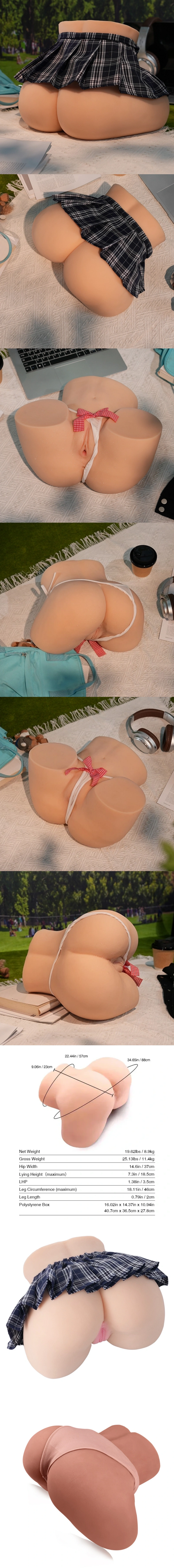 tantaly cecilia tpe big ass realistic torso sex doll