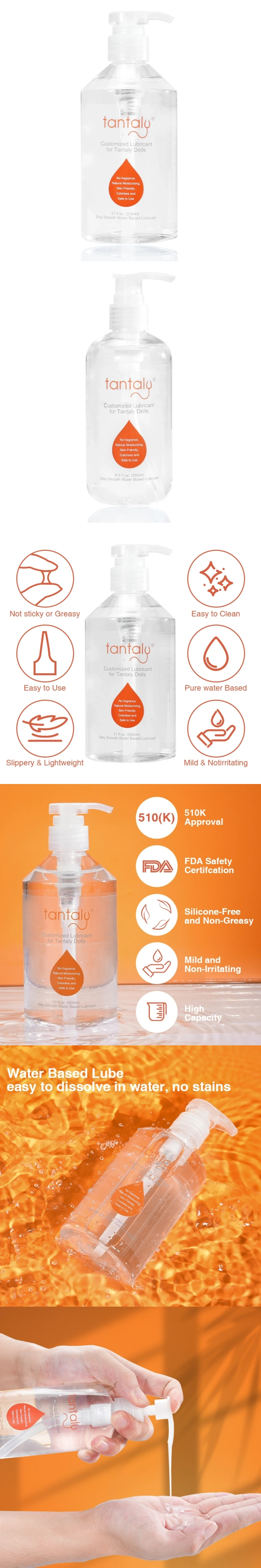 tantaly water based sex lubricant
