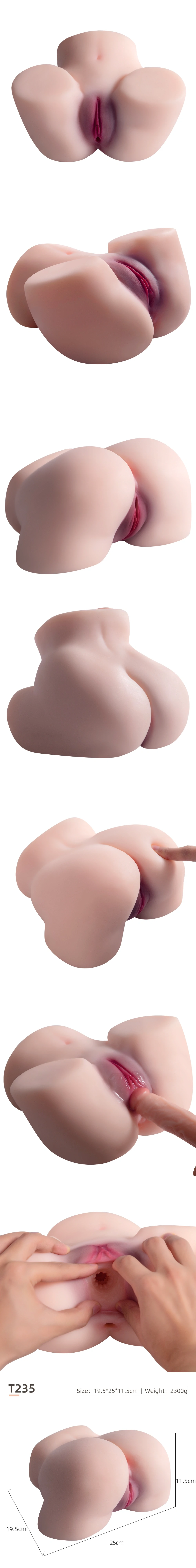 Venusfun T235 sex doll butt masturbator with dual vagina anus openings