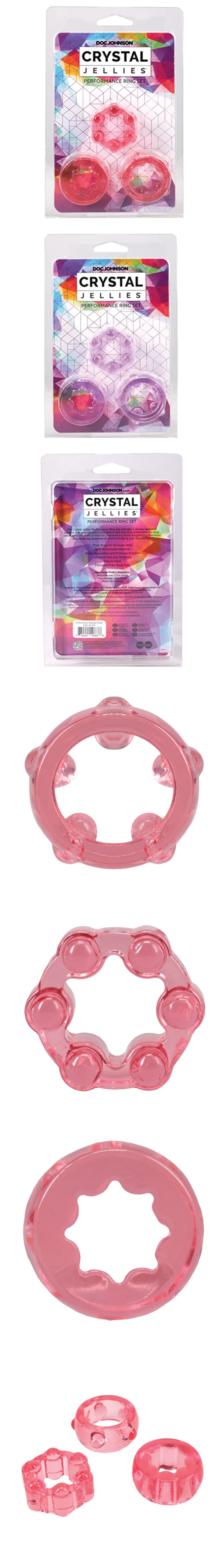 doc johnson crystal jellies performance ring set