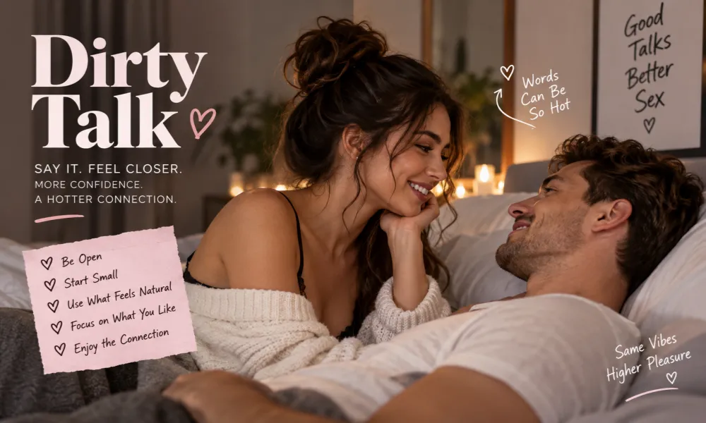 couple using natural dirty talk to build intimacy and sexual confidence