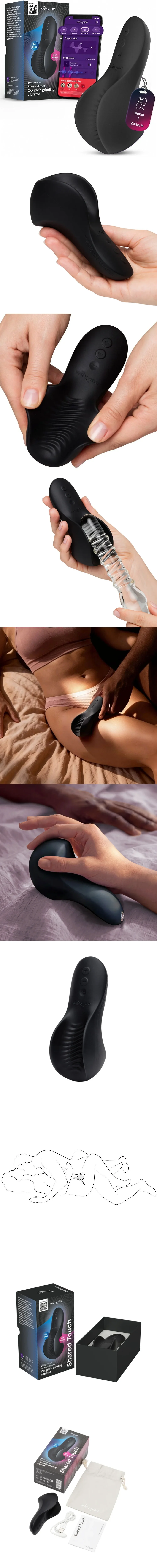 We-Vibe Shared Touch Intense Couples Grinding Vibrator with 10 Levels 8 Patterns and App Control