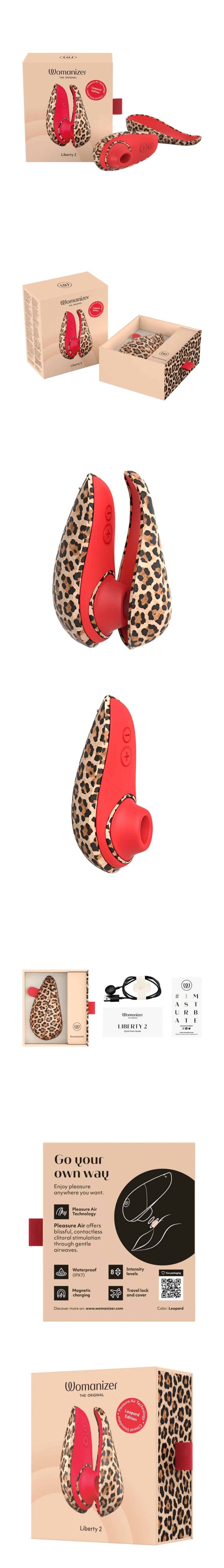 womanizer liberty 2 leopard print clitoral vibrator