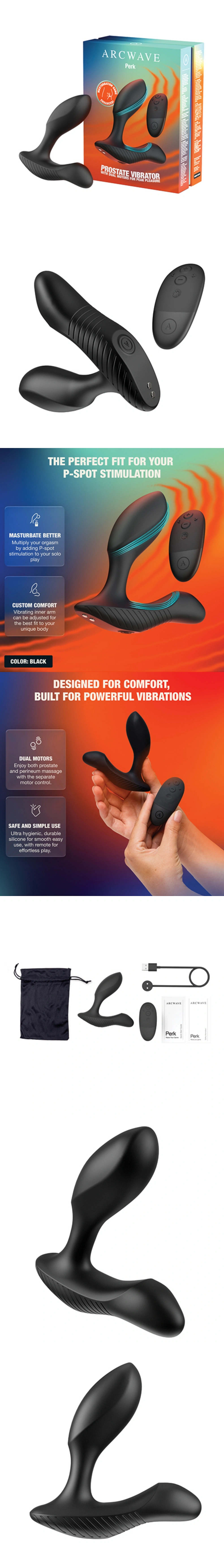 arcwave perk prostate vibrator male masturbator anal trainer butt vibe