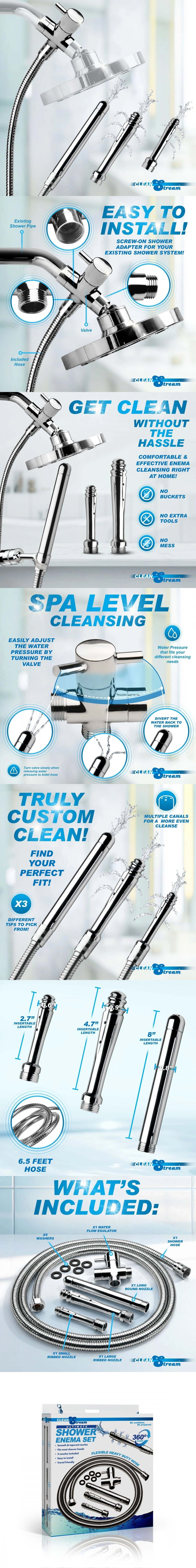 cleanstream ultimate shower enema set