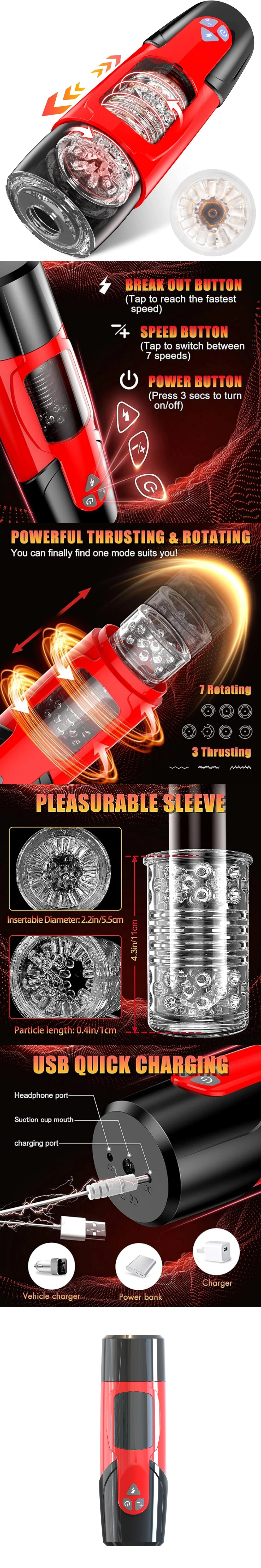 dark knight automatic male masturbator