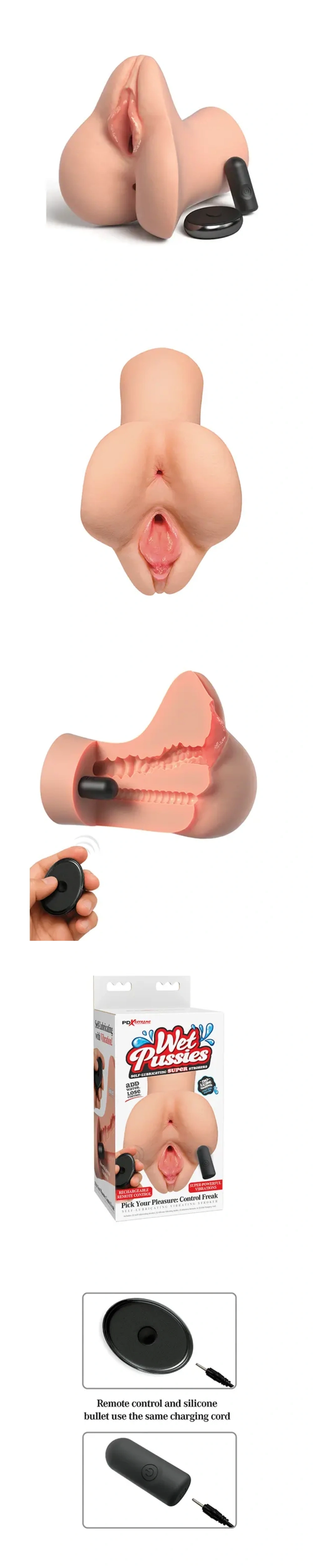 PDX Extreme Wet Pussies Self Lubricating Pick Your Pleasure Control Freak Light