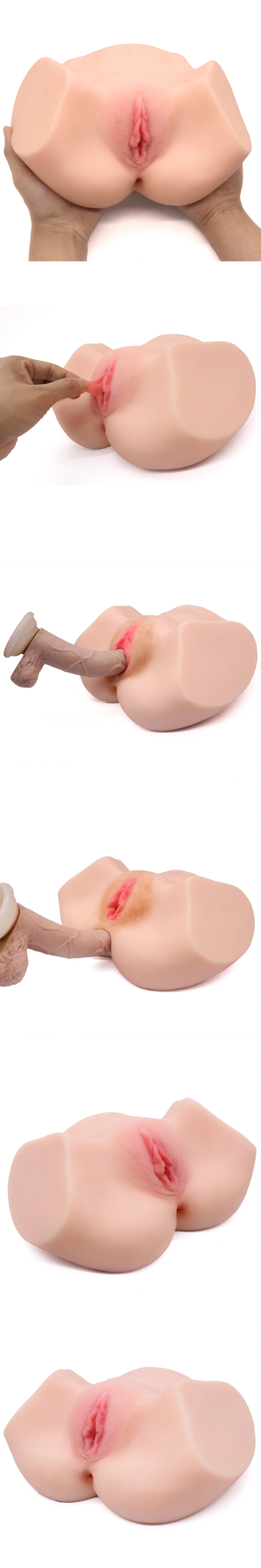 venusfun realistic torso sex doll dual openings
