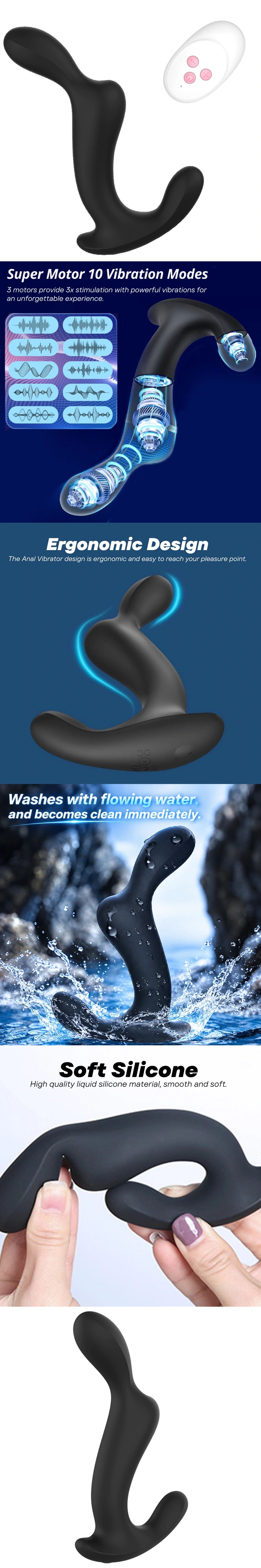 vibrating prostate massager triple stim vibe
